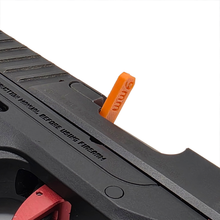 Load image into Gallery viewer, 9mm &amp; .380 Chamber Flags (4-Pack) – Bright Safety Indicators for Handguns &amp; Pistols